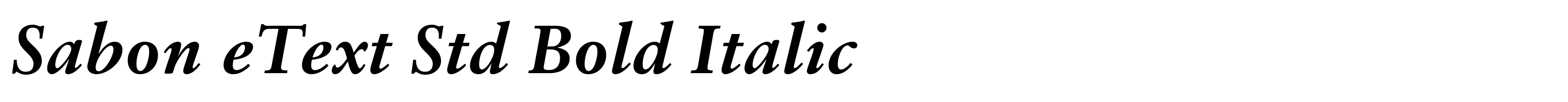Sabon eText Std Bold Italic